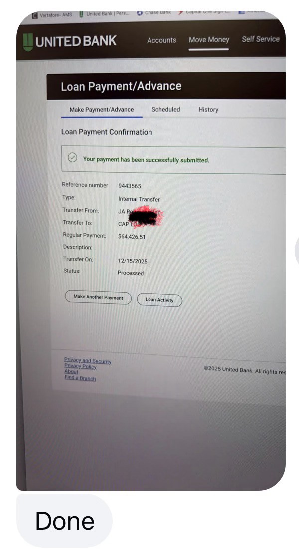 Testimonial - $64K loan payment